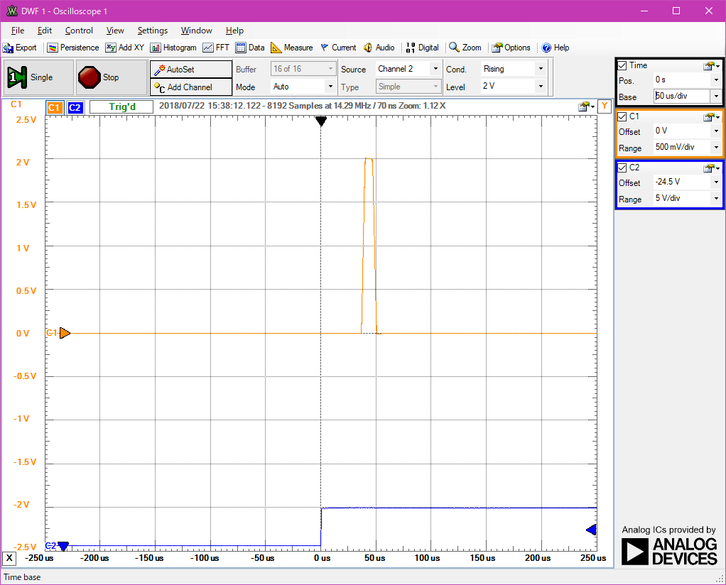 Arduino based Function Generator Single pulse